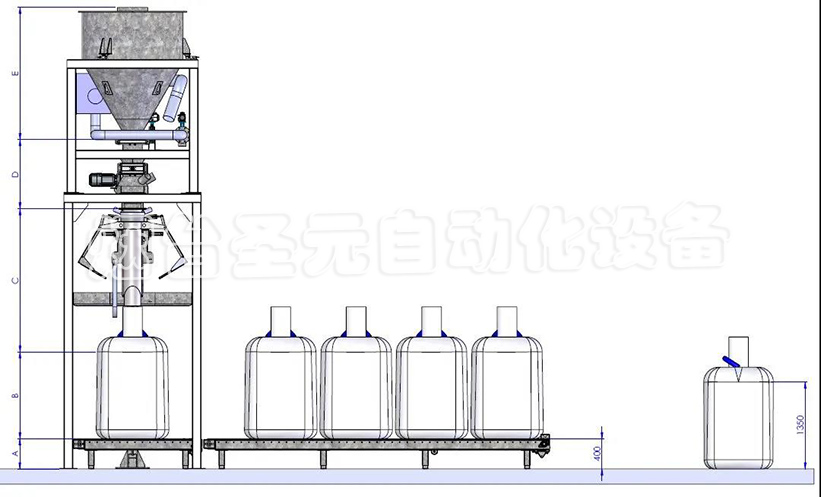 全自動(dòng)噸袋包裝機(jī)圖1